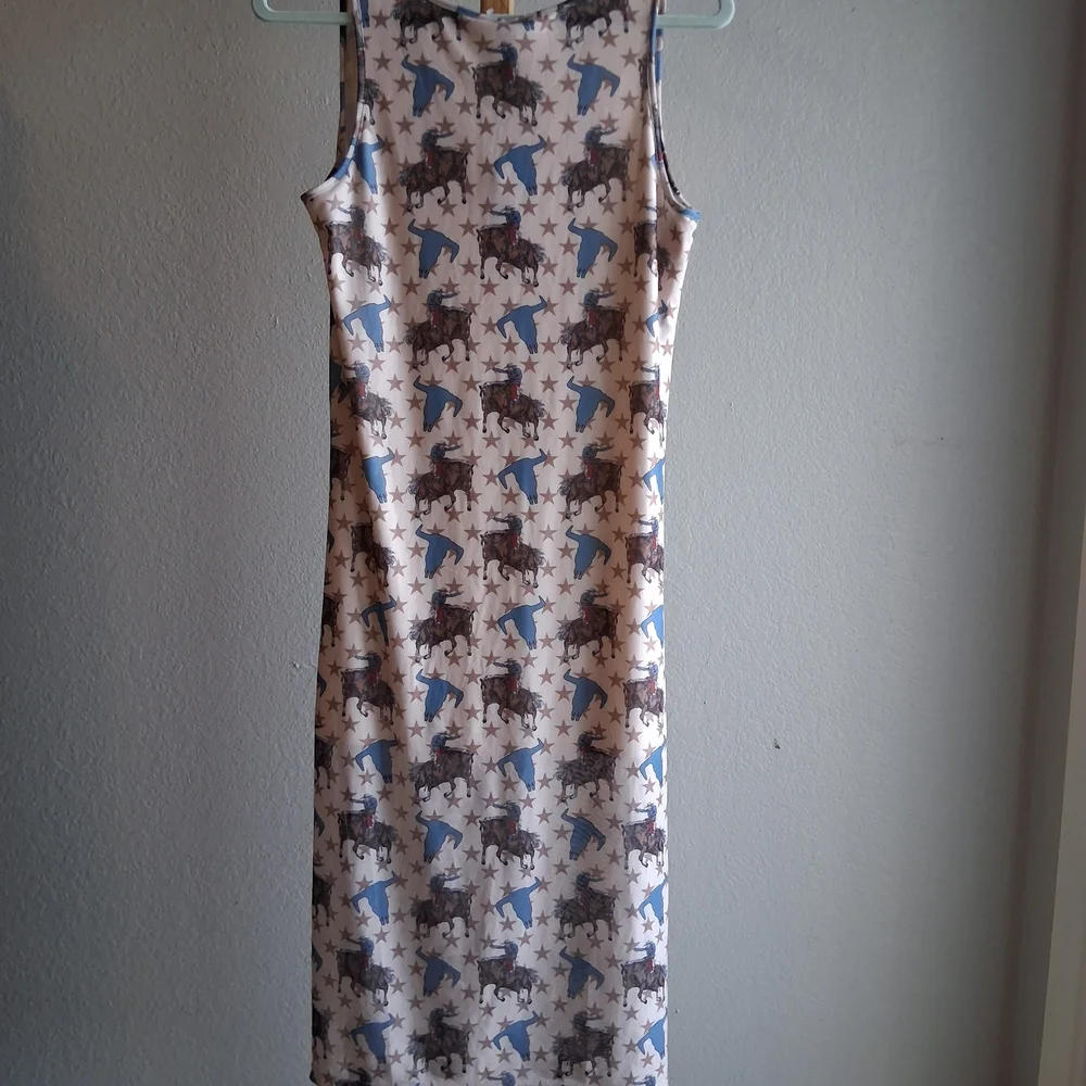 2 Fly.Co Western Mesh Midi Dress Sz.S NWT  Festival - Picture 5 of 15